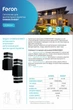 Архитектурный светильник Feron DH0807 черный 2*Е27 (41154) - изображение 2