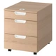 Комод на колесах GALANT 45x55 см IKEA 803.651.52 дуб/білий - зображення 3