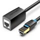 Интернет-удлинитель Vention 0.5м Cat.8 40 Гбит/с 2000 МГц RJ45 LAN RJ 45 Ethernet-кабель SFTP Патч-корд Черный - изображение 1