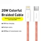 Кабель Baseus 2м Lightning - Type-C 22.5W 480 Мбит/с для Быстрой Зарядки Power Delivery (PD) USB-C на Apple 8 Pin Оранжевый - изображение 9
