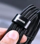 Кабель Baseus 2м Type-C Type-C 100Вт (5А/20В) 480 Мбит/с PD (Power Delivery) QC 4.0 E-Marker Чип Черный - изображение 4