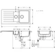 Мойка кухонная Hansgrohe S52 (43357290) - изображение 4
