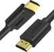 Kabel Unitek Basic HDMI v2.0 Złoty 2 m Czarny (Y-C138M) - obraz 1