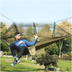 Туристический гамак до 200 кг с москитной сеткой HAMMOCK NET, Хаки - изображение 2