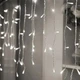 Гірлянда світлодіодна бахрома 3х0.5 м 100 LED прозорий шнур з перехідником холодний білий - зображення 1