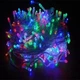 Світлодіодна лінійна гірлянда нитка 500 LED 26 м прозорий шнур круглі лампочки від мережі різнокольоровий - зображення 3