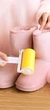 Силіконовий липкий ролик валик для чищення одягу Roller Brush Yellow - изображение 2
