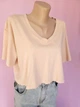 Футболка Oversize укорочена однотонна Pink Woman Персикова 10984 M (44) - зображення 4