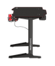 Компьютерный стол Trust GXT 1175 Imperius XL Gaming Desk, Black, 140 x 75 см, вся рабочая область стола покрыта ковриком для мыши, стальной каркас, высококачественная столешница, регулируемый упор для ног (23802) - изображение 2