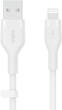 Kabel Belkin USB-A - Lightning Silikonowy 3 m Biały (CAA008BT3MWH) - obraz 2