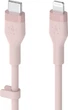 Кабель Belkin USB-C - Lightning Silicone 2 м Pink (CAA009BT2MPK) - изображение 3