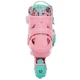 Роликовые коньки раздвижные Feile 225 размер 30-33 Light Pink-Mint - изображение 9