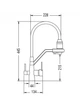 Смеситель для кухни WEZER INX4A-08-BLACK под фильтр черный - изображение 2