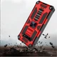 Чохол Shockproof Shield для Samsung Galaxy S10/G973 бампер протиударний з підставкою Red - зображення 3