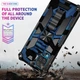 Чохол Military Shield для Samsung Galaxy A22/A225 протиударний бампер з підставкою Blue - зображення 4