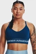Жіночий темно-синій топ спортивний UA Seamless Low Long Bra Under Armour M 1357719-426 - зображення 1