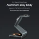 Док-станция JYD Metal 3в1 Magnetic Wireless Charger для iPhone 14/13/12 MagSafe, AirPods, Apple Watch (Grey) - изображение 7