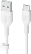 Kabel Belkin USB-A - USB-C Silikonowy 2 m Biały (CAB008BT2MWH) - obraz 3