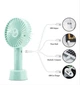 Вентилятор ручний акумуляторний Portable Fan Blue з підставкою та USB-зарядкою (54522B) - зображення 2