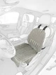 Ортопедичні біо накидки EKKOSEAT на автомобільне крісло. Сіра.Dodge20 - зображення 1