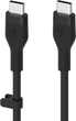 Кабель Belkin USB-C - USB-C 2.0 Silicone 3 м Black (CAB009BT3MBK) - зображення 3