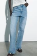 Джинси прямі Zara High-Rise Straight 40 блакитний 6147/068/427 - зображення 3