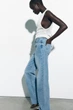 Джинси прямі Zara High-Rise Straight 40 блакитний 6147/068/427 - зображення 4