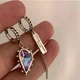 Серьги серебристые ассиметрия стиль винтаж 1162 - изображение 2