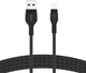 Кабель Belkin USB-A to LTG Braided Silicone 2 м Black (CAA010BT2MBK) - зображення 5