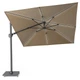 Зонт садовый с подсветкой Challenger T² Glow 3x3 Anthracite Taupe PLATINUM - изображение 1
