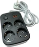 Сетевой фильтр XoKo SP-4-2-1 4 розетки, 3 USB, 2 м Black (XK-SP-4-2-1-BK) - изображение 3
