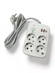 Мережевий фільтр XoKo SP-4-2-1 4 розетки, 3 USB, 2 м White (XK-SP-4-2-1-WH) - зображення 2
