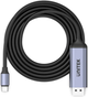 Adapter Unitek Kabel USB-C do DP 1.4 8K@60Hz 1.8 m (4894160048264) - obraz 1