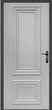Вхідні двері LUCKY DOORS МДФ/МДФ на трубі 2050х860 праві Сірий (1-21503) - зображення 2