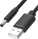 Кабель живлення Unitek USB - DC 3.5/1.35 мм 1 м Black (Y-C495BK) - зображення 1