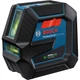 Лазерний нівелір Bosch Professional GCL 2-50 G, до 15 м, з тримачем RM 10, затиском DK 10, мішенню, кейс (0.601.066.M02) - зображення 1