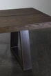 Дизайнерский Кухонный обеденный стол из натурального дерева Loft Design 200x82x75h Черный / Дерево ATL213 - изображение 7