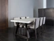 Дизайнерский Кухонный обеденный стол из натурального дерева Loft Design 200x82x75h Черный / Дерево ATL213 - изображение 2