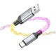 Кабель з підсвіткою USB - Type-C Hoco U112 Shine PD charging data cable 20W 1m - зображення 5