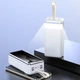Мощный Power Bank Kamry 60000-t4 с индикатором и фонариком, 4хUSB, Type-C, Micro, Lightning, быстрая зарядка Белый - изображение 2