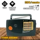 Радиоприемник KIPO 308-2.5W питание от сети 220V или от батареек R20*2 шт с телескопической антенной Черный - изображение 1