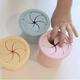 Чашка-контейнер с трубочкой MinikOiOi Sip + Snack Aqua Green/Powder Grey (101100107) - изображение 5