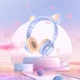 Наушники Hoco W36 Cat ear headphones with mic Dream Blue - изображение 3