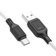 Кабель Hoco X90 Cool silicone charging data cable for Type-C Black - зображення 1