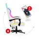 Компьютерное геймерское кресло HUZARO Force 4.4 WHITE RGB - изображение 8