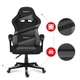 Игровое компьютерное кресло HUZARO FORCE 4.4 Grey Mesh Обивка ткань Серое - изображение 9