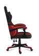 Игровое компьютерное кресло HUZARO FORCE 4.4 Red Mesh Обивка ткань Красное - изображение 4