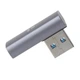 Переходник адаптер угловой USB 3.0 M/F 10Gbps Graphite (48567) - изображение 3