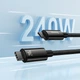 USB кабель на 240W Type-C на Type-C BASEUS Tungsten Gold Fast Charging (1m, 240W). Black - изображение 7