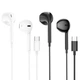 Навушники BOROFONE BM80 Magnificent Type-C wire-controlled digital earphones with microphone Black - зображення 2